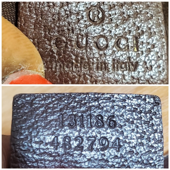 GUCCI GG Monogram Medium Web Handle Vertical Tote Bag Dark Brown - Picture 4 of 11